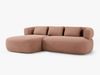 Micadoni 5-Sitzer Ecksofa Jenny Links Samt Salvador Rosa Bild 2