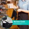 Mikrofasertuch Schwarz 4er Set 30x30cm Barista Spültücher Fusselfrei Waschbar Bild 4