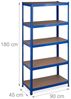 Relaxdays Schwerlastregal blau Bild 5