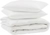 vidaXL Bettdecke mit Kissen 3 pcs Weiß Mikrofaser 3377553 Bild 2