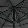 Sonnenschirm, Terrassenschirm mit Aluminium-Mast 600 cm Anthrazit Bild 5