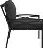 vidaXL Gartenstuhl mit Grauen Kissen 68x76x79 cm Stahl 362714 Bild 4
