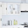 vidaXL Küchen-Hängeschrank mit Glastür Porto Weiß 854087 Bild 3