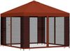 vidaXL Garten Pavillon mit Seitenwänden 3 x 3 m Terrakotta 900364 Bild 3