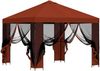vidaXL Garten Pavillon mit Seitenwänden 3 x 3 m Terrakotta 900364 Bild 4