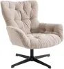 Vente-unique - OPHELIE Sessel Stoff Beige - B 83 cm x H 87 cm x L 83 cm Bild 4