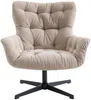 Vente-unique - OPHELIE Sessel Stoff Beige - B 83 cm x H 87 cm x L 83 cm Bild 3