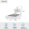 Weißes Prinzessinnen Bett 90x200 cm Mit LED Beleuchtung Und Muschel Design Kinderbett Mit Hydraulischem Stauraum Krone Kunstleder Märchenbett Bild 5