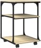 vidaXL Druckerständer 3 Ablagen Sonoma-Eiche 43x48x64 cm Holzwerkstoff 842277 Bild 2
