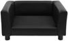 vidaXL Hundesofa Schwarz 60x43x30 cm Plüsch und Kunstleder Bild 4