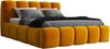 A&J MöbelLand 'Sonic' Polsterbett, Polyester, Senf, 140 x 200, mit Lattenrost, mit Bettkasten Bild 4