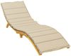 vidaXL Sonnenliegen-Auflage, Beige, 3 x 200 x 60 cm Bild 3