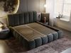 GRAINGOLD Cloud Bett 160x200, Polsterbett ohne Bettkasten, Velvet-Stoff, mit Lattenrost, Dunkelgrau Bild 5
