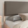 vidaXL Bettgestell mit gepolstertem Kopfteil Taupe 200 x 200 cm 3398107 Bild 3