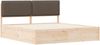 vidaXL Bettgestell mit gepolstertem Kopfteil Taupe 200 x 200 cm 3398107 Bild 4