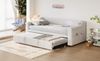 Ausziehbett 90/180x190 cm aus Samt mit Bluetooth-Stereo und Stauraum Bild 4