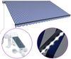 vidaXL Markise mit Windsensor & LED 500x300cm Blau und Weiß 3051283 Bild 2