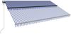 vidaXL Markise mit Windsensor & LED 500x300cm Blau und Weiß 3051283 Bild 4