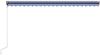 vidaXL Markise mit Windsensor & LED 500x300cm Blau und Weiß 3051283 Bild 5