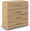 rauch Aditio Box, Kommode, 4 Schubladen, mit Softclose-Funktion, Farbe Eiche Artisan, BxHxT 80x81x42cm Bild 3