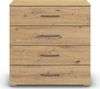 rauch Aditio Box, Kommode, 4 Schubladen, mit Softclose-Funktion, Farbe Eiche Artisan, BxHxT 80x81x42cm Bild 2