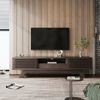 TV-Schrank mit einer Schublade und zwei Türen, TV-Möbel, TV-Panel, TV-Lowboard, TV-Schrank. Einzigartiges Design, Vintage-Holzfarbe. 150*35*44 cm Bild 4