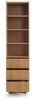 yourhouse24 Bücherregal Schmales Regal YOSHI (50 cm) – Eiche Carmel Bild 3
