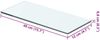 vidaXL Regalboden Glas Transparent 40x12 cm 243812 Bild 3