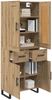 vidaXL Highboard Artisan-Eiche 69,5 x 34 x 180 cm Holzwerkstoff 3415884 Bild 3