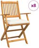vidaXL Klappstuhl 8 pcs Weiß 49 x 57,5 x 92 cm Massivholz Akazie 3329131 Bild 2