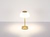 LED Tischleuchte, Glas opal, Touchdimmer, CCT, Akku, H 31 cm Bild 3