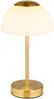 LED Tischleuchte, Glas opal, Touchdimmer, CCT, Akku, H 31 cm Bild 2