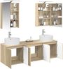 vidaXL Badezimmerschrank-Set 5 pcs Sonoma-Eiche Holzwerkstoff 3406433 Bild 3