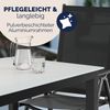 CASARIA® Aluminium Sitzgruppe Bern 6+1 Verstellbare Hochlehner Anthrazit Bild 5