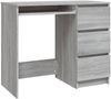 vidaXL Schreibtisch Grau Sonoma 90x45x76 cm Holzwerkstoff 815508 Bild 2