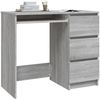 vidaXL Schreibtisch Grau Sonoma 90x45x76 cm Holzwerkstoff 815508 Bild 3