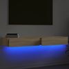vidaXL TV-Schränke mit LED-Leuchten 2 Stk. Sonoma-Eiche 60x35x15,5 cm 842891 Bild 4