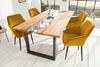 riess-ambiente Polsterstuhl TURIN senfgelb / schwarz (Einzelartikel, 1 St), Esszimmer · Samt · Metall · mit Armlehne · Retro Design Bild 4