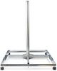 Satelliten Balkon Ständer | Mastlänge: 0.75 m | Maximale Schüsselgröße: 90.0 cm | Bodenplattengröße: 4 x 30 x 30 cm | Stahl | Silber Bild 2