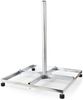 Satelliten Balkon Ständer | Mastlänge: 0.75 m | Maximale Schüsselgröße: 90.0 cm | Bodenplattengröße: 4 x 30 x 30 cm | Stahl | Silber Bild 3