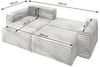 Ecksofa Schlafsofa MADLEN Stoff Velo Anthrazit Ottomane Rechts Bild 5
