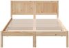 vidaXL Bettgestell Braun 140 x 190 cm Massivholz Kiefer 872194 Bild 5