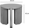 Selsey 'Preffines S' Couchtisch, Ø 50 cm, Eschenholzoptik schwarzgrau Bild 3