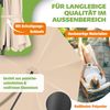 KESSER® Sonnenschirm Ampelschirm SUN Rund XL Ø330 cm Inkl. Abdeckung + Windsicherung 7-Fach Verstellbar Drehbar Neigbar Kippbar Groß 360° Drehbar Gartenschirm mit Kurbel Sonnenschutz UV50+ Taupe, Ohne LED Bild 3