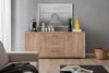 Sideboard >Montreal< 2 Türen, 3 Schübe, in sanremo hell - 192x87x45 (BxHxT) Bild 2