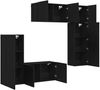 vidaXL TV-Wandmöbel 5 pcs Schwarz Eichen-Optik Holzwerkstoff 3402778 Bild 5