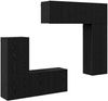 vidaXL TV-Wandmöbel 5 pcs Schwarz Eichen-Optik Holzwerkstoff 3402778 Bild 2