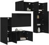 vidaXL TV-Wandmöbel 5 pcs Schwarz Eichen-Optik Holzwerkstoff 3402778 Bild 3