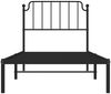 vidaXL Bettgestell mit Kopfteil Metall Schwarz 90x200 cm 373880 Bild 5