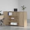 vidaXL Empfangstheke Sonoma-Eiche 180x50x103,5 cm Holzwerkstoff 3324171 Bild 3